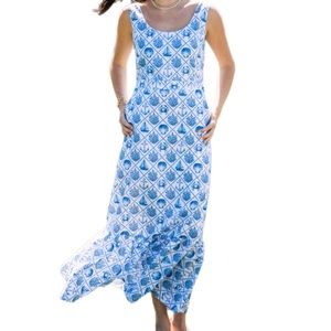 Kiel James Patrick Sea Garden Maxi Dress NWT